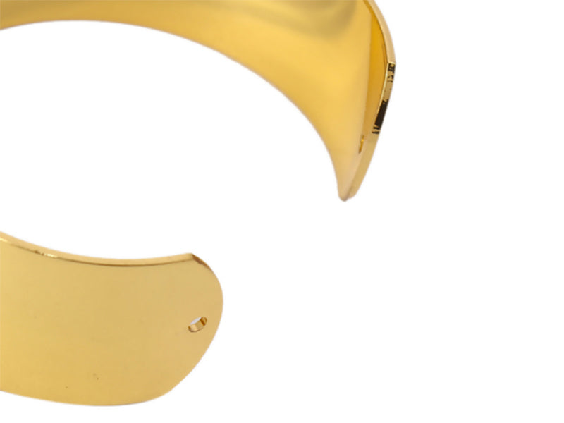 Achat Bracelet manchette deux trous en laiton - 2 cm