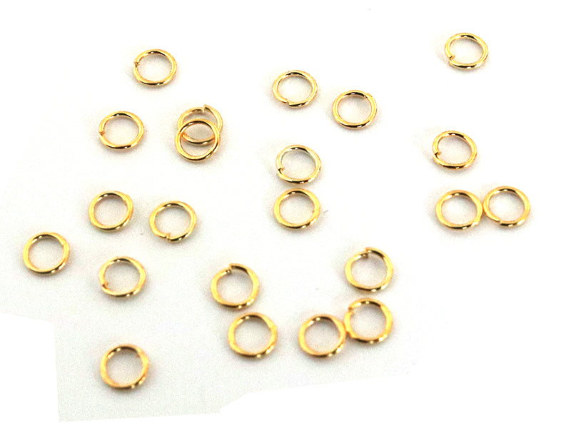 Achat Lot de 20 anneaux 4mm - dorés à l'or fin