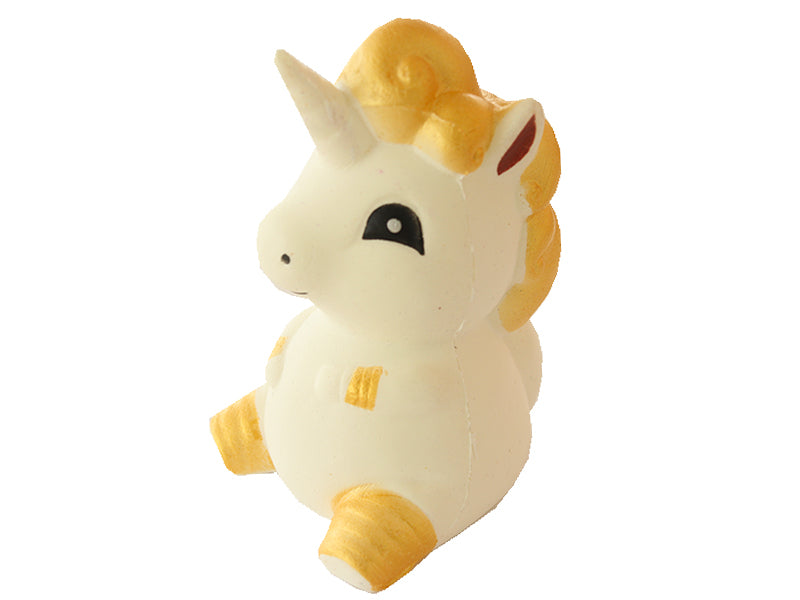 Achat Squishy Licorne blanche et dorée
