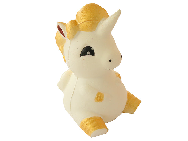 Achat Squishy Licorne blanche et dorée
