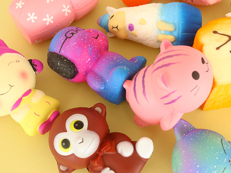 achat Squishy Licorne blanche et dorée
