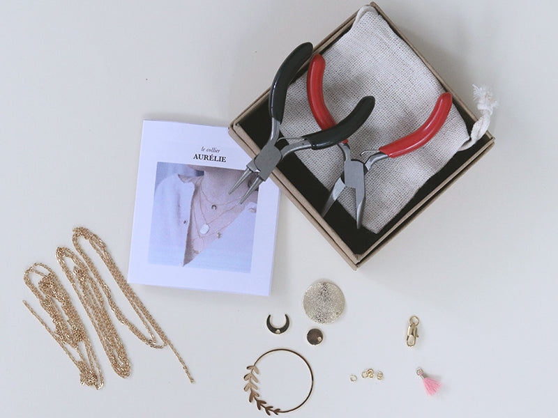 Achat Collier multi-rangs Aurélie - Kit bijoux précieux dorés à l'or fin
