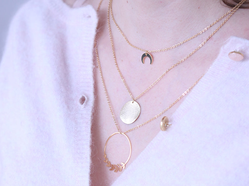 achat Collier multi-rangs Aurélie - Kit bijoux précieux dorés à l'or fin