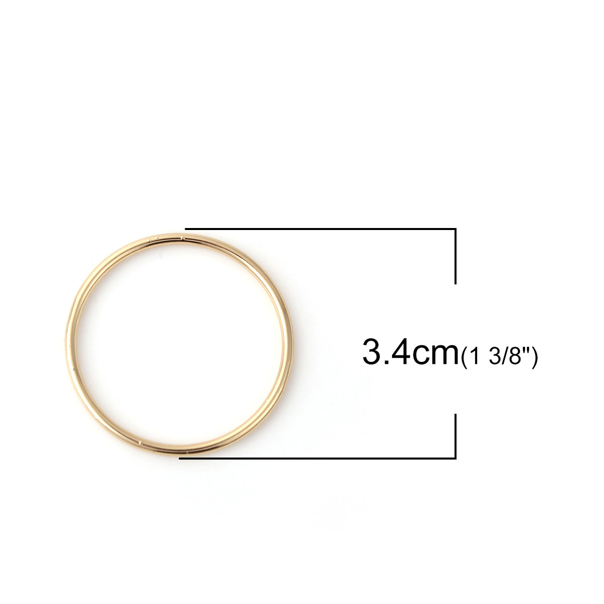 achat Anneau de jonction fermé doré - 34mm