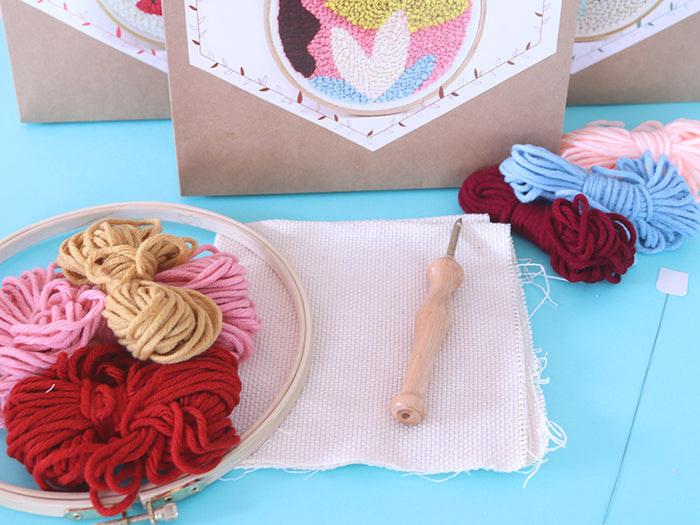 Achat Kit punch needle - Feuille de monstera