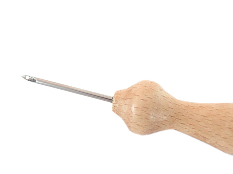 Achat Punch needle / aiguille magique pour laine  - manche en bois - 2,2 mm