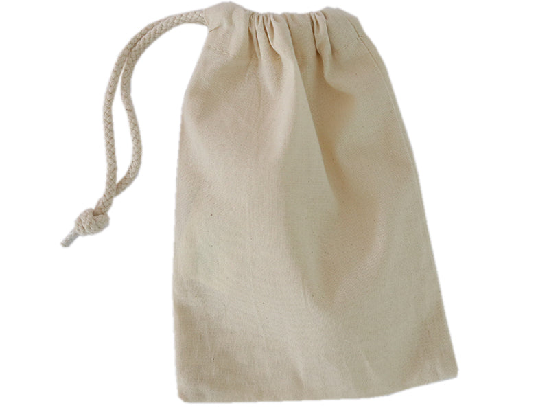 achat Pochon en coton beige - 14 x 20,5 cm