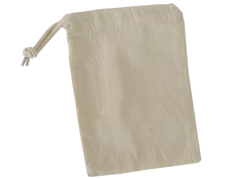 Achat Pochon en coton beige - 14 x 20,5 cm