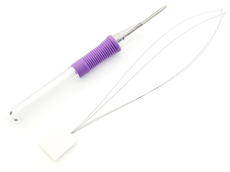 Achat Punch needle / aiguille magique pour broderie facile - violet