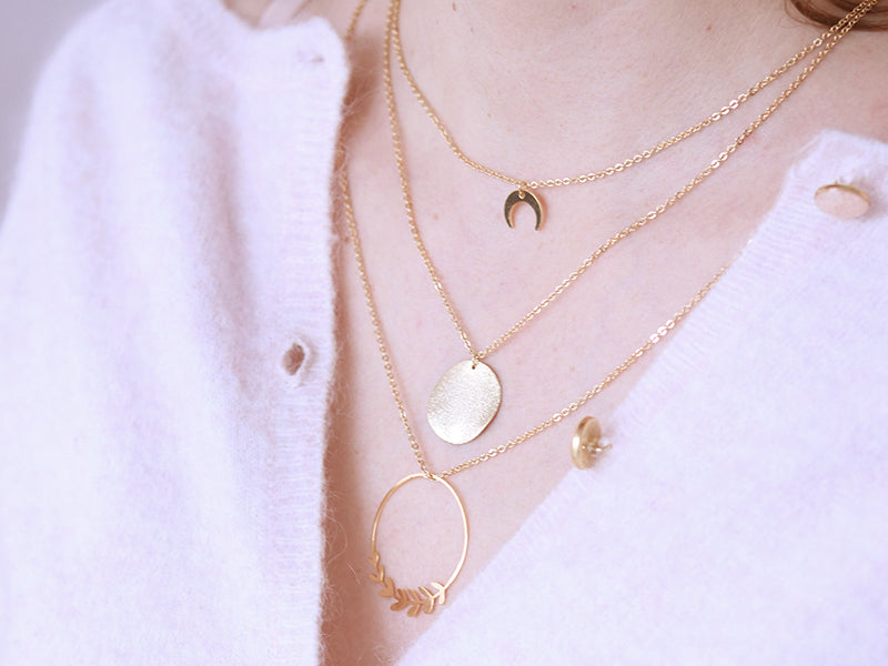 Achat Collier multi-rangs Aurélie - Kit bijoux précieux dorés à l'or fin