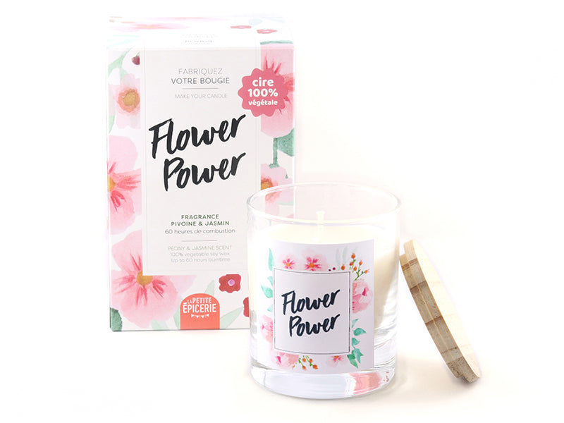 Achat Kit bougie DIY - Flower Power