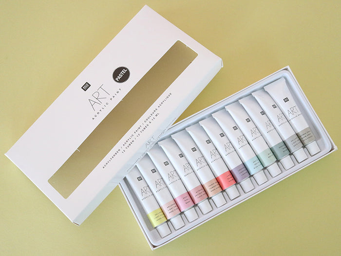Achat Set de 12 tubes de peinture acrylique - pastel
