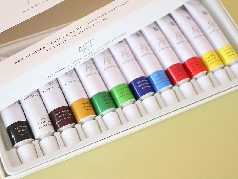 achat Set de 12 tubes de peinture acrylique