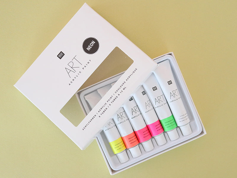 Achat Set de 6 tubes de peinture acrylique - néon