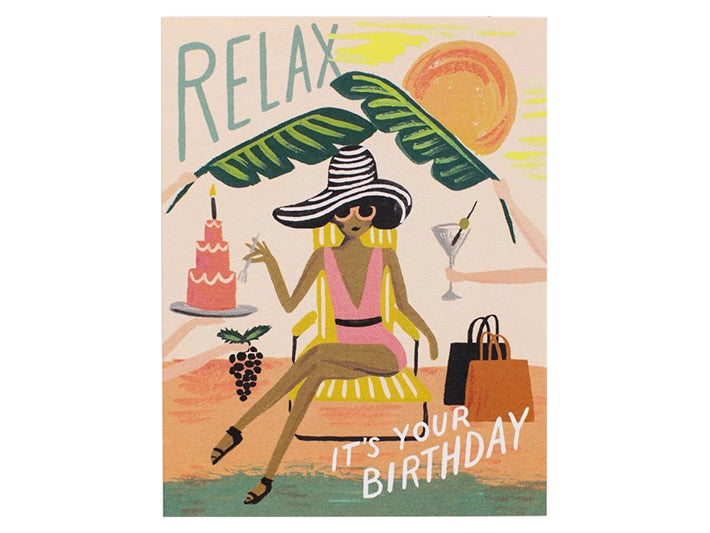 Achat Carte d'anniversaire - Relax