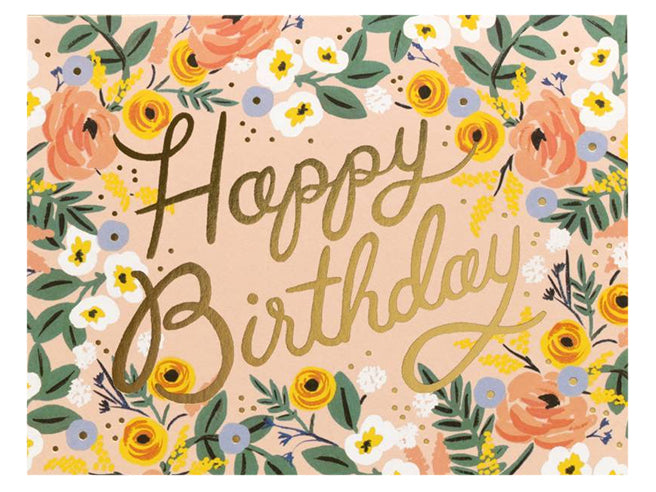 Achat Carte d'anniversaire - Roses