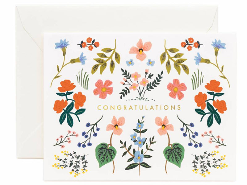 Achat Carte de Félicitations - Fleurie