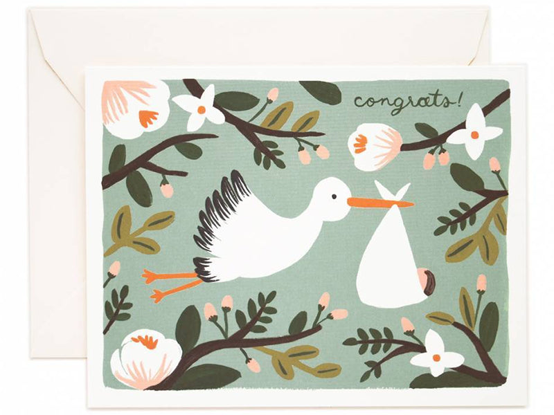 Achat Carte de Naissance - Cigogne