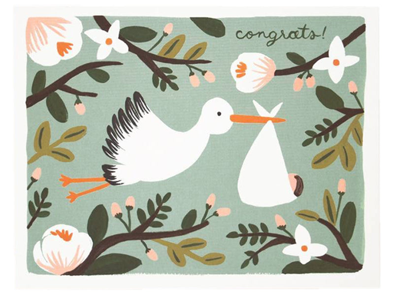 Achat Carte de Naissance - Cigogne