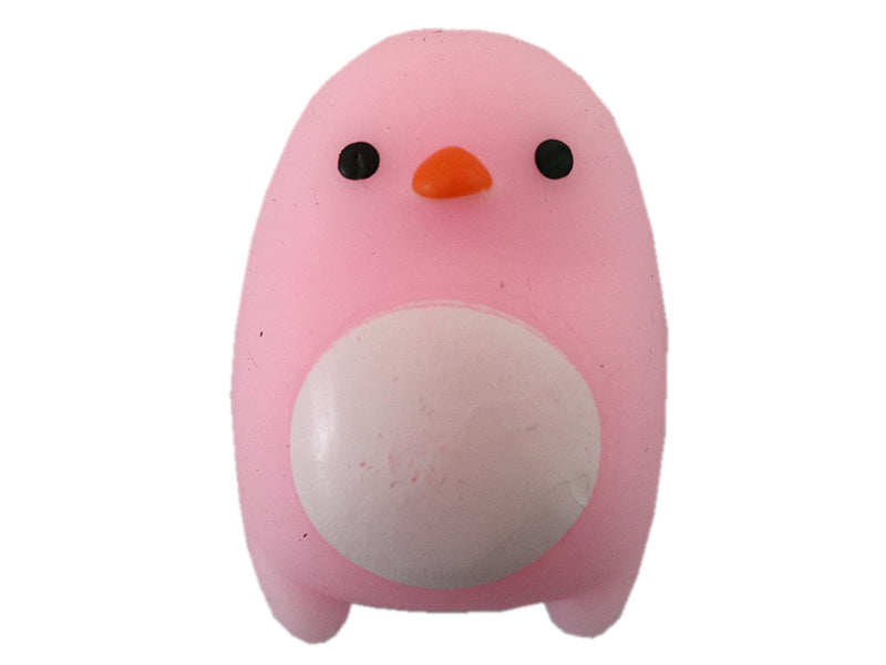 Achat Mini squishy pingouin rose - anti-stress