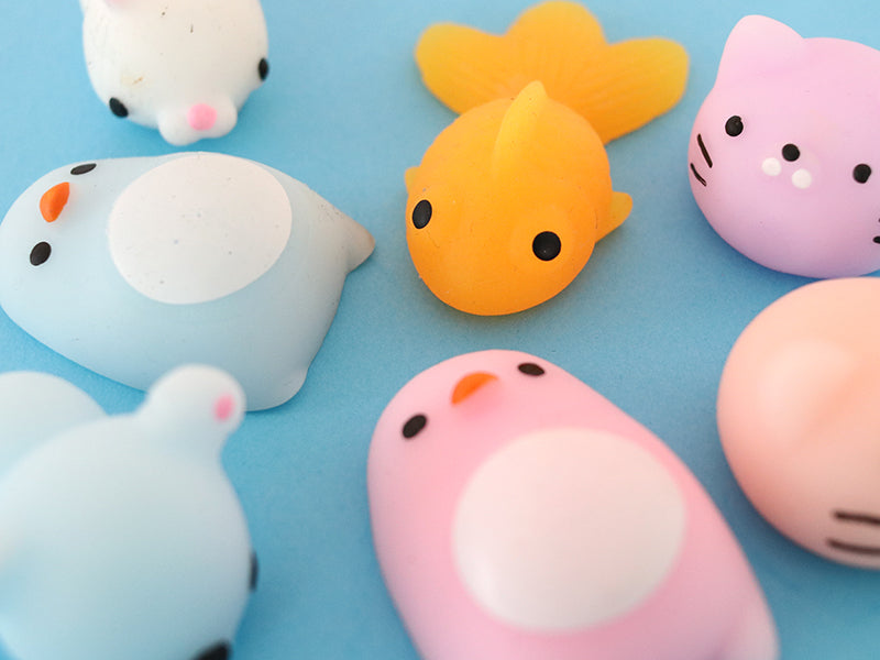 achat Mini squishy pingouin rose - anti-stress