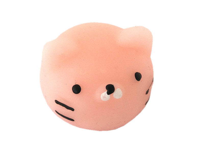 Achat Mini squishy tête de chat rose - anti-stress