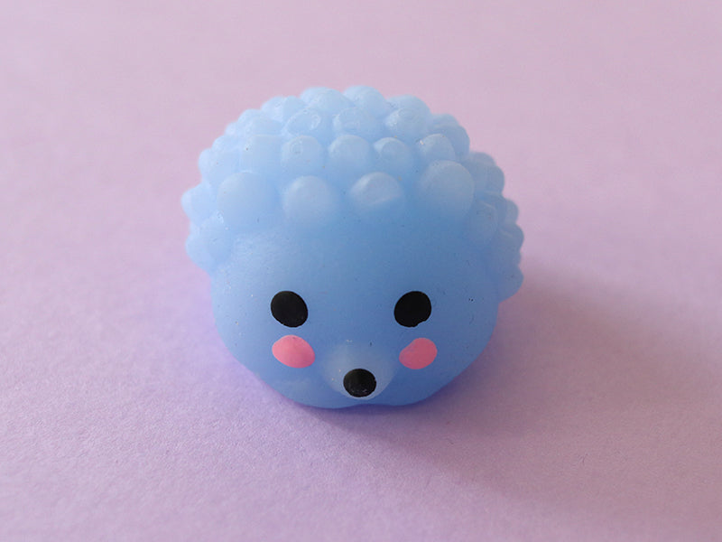 achat Mini squishy hérisson bleu - anti-stress
