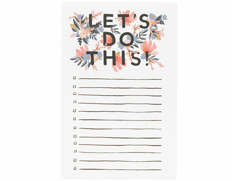 Achat Bloc-note Rifle Paper - Let's do this