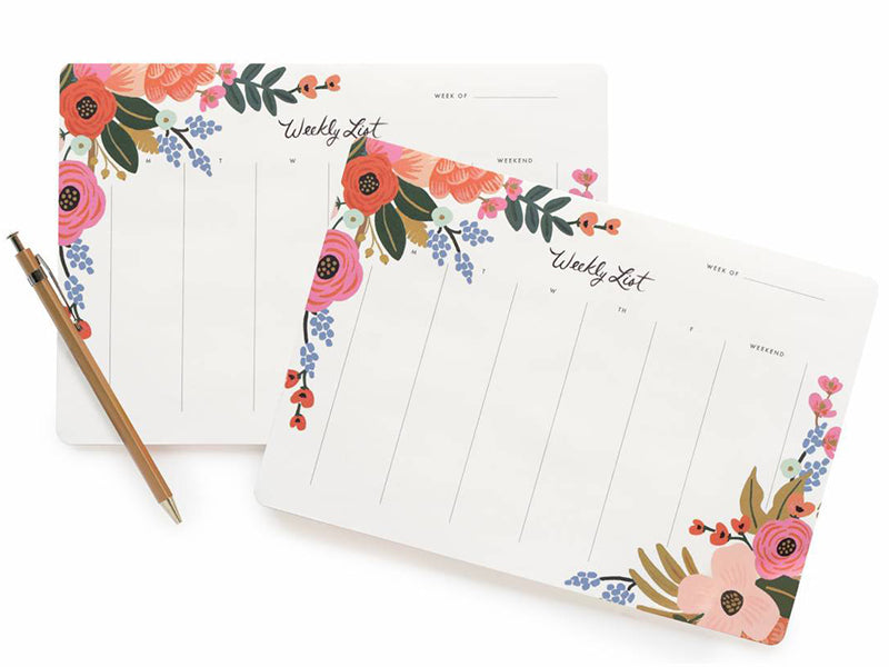 Achat Bloc semainier Rifle Paper - Lively Floral