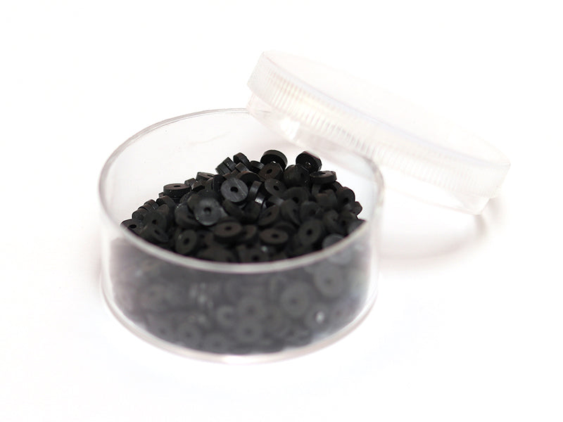 Achat Boite de perles rondelles heishi 3 mm - noir