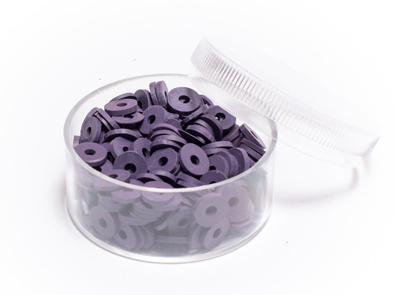 Achat Boite de perles rondelles heishi 6 mm - prune