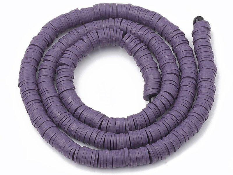 achat Boite de perles rondelles heishi 6 mm - prune