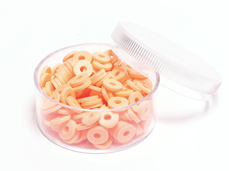 Achat Boite de perles rondelles heishi 6 mm - orange abricot