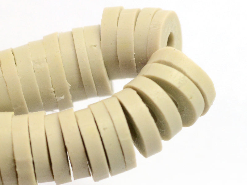 achat Boite de perles rondelles heishi 6 mm - Taupe