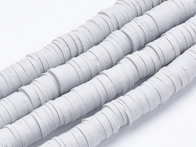 achat Boite de perles rondelles heishi 6 mm - Gris