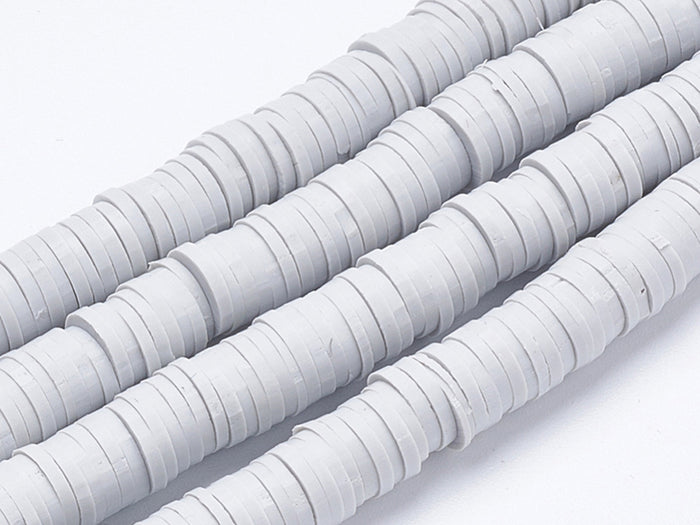 Achat Boite de perles rondelles heishi 6 mm - Gris