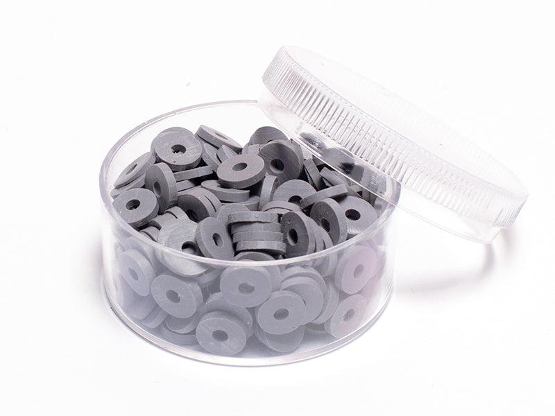 Achat Boite de perles rondelles heishi 6 mm - gris acier