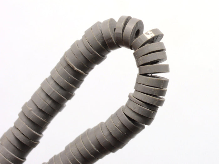 Achat Boite de perles rondelles heishi 6 mm - gris acier