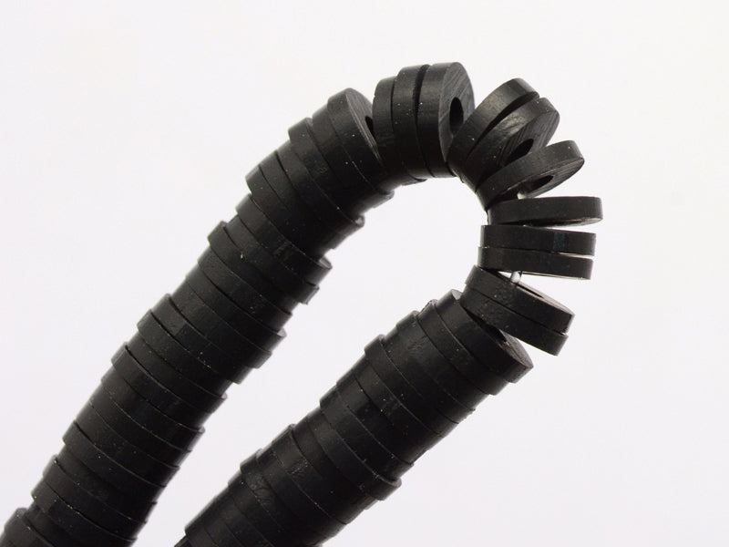 achat Boite de perles rondelles heishi 6 mm - Noir