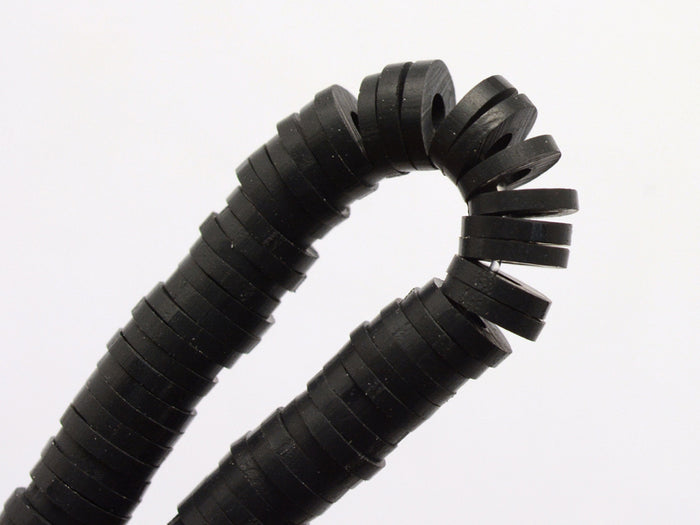 Achat Boite de perles rondelles heishi 6 mm - Noir