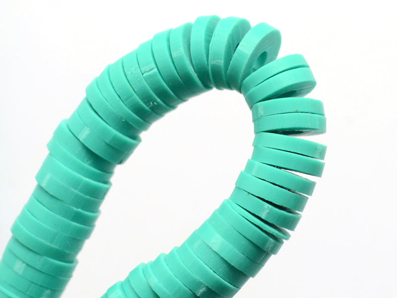 Achat Boite de perles rondelles heishi 6 mm - Turquoise