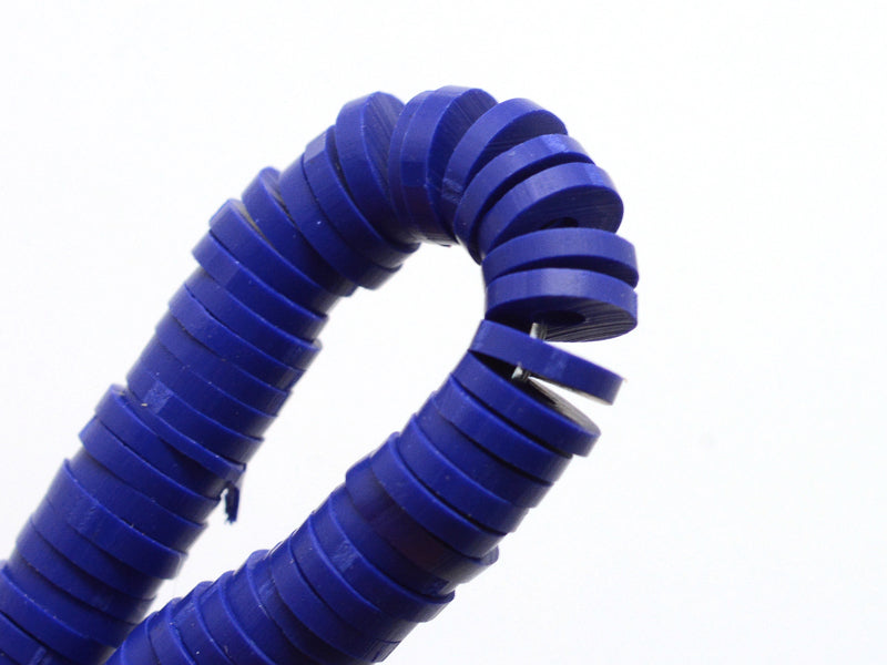 achat Boite de perles rondelles heishi 6 mm - Bleu roi