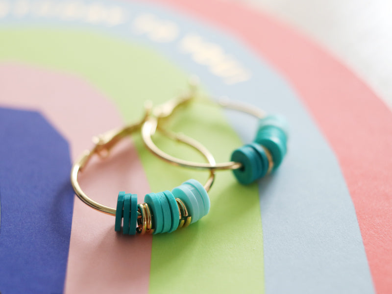 achat Paire boucles d'oreilles créoles 24 mm -  plaquées or fin 24K