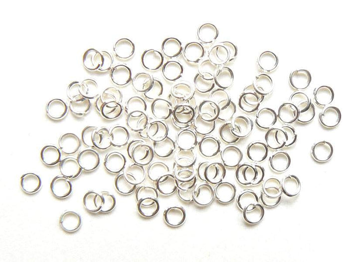 Achat 100 anneaux 3 mm argentés clair