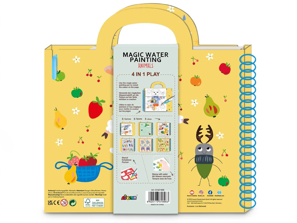 achat Livre de peinture magique à l’eau – animaux de la forêt
