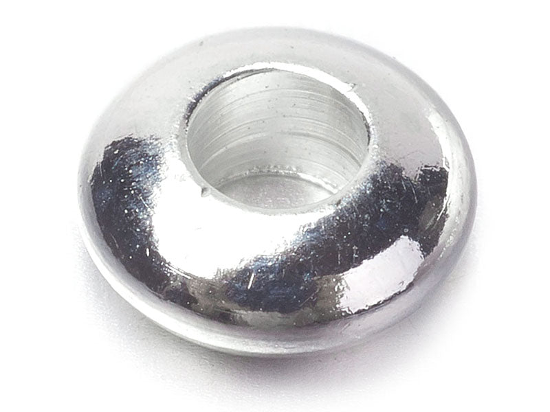 Achat 20 perles rondelles arrondies en laiton argenté - 5 mm