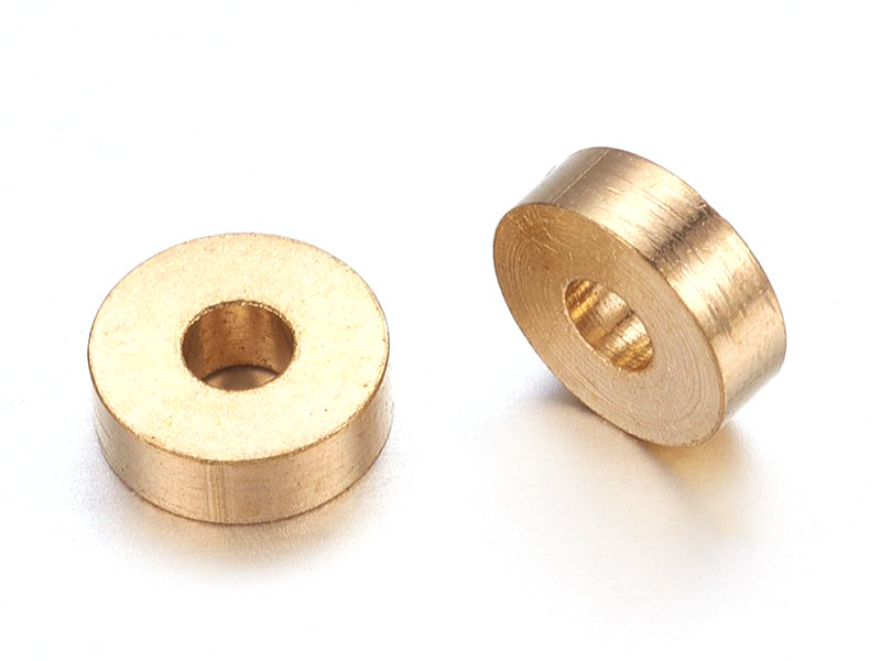 achat 20 perles heishi - intercalaires en laiton doré - 6x2 mm