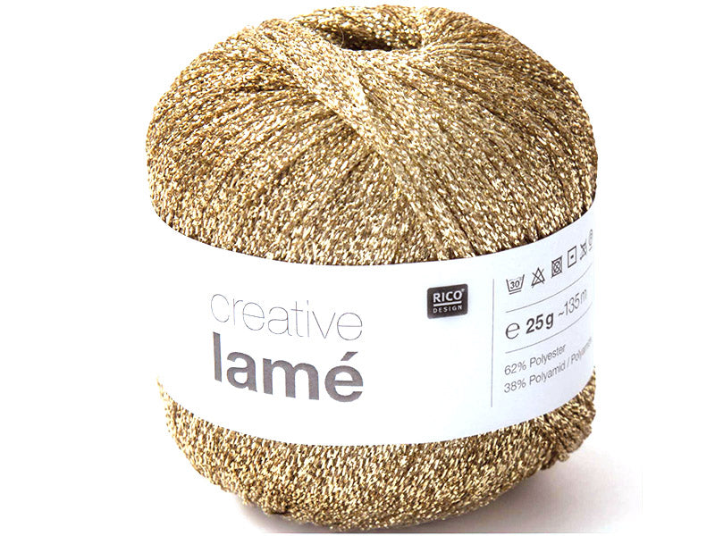 Achat Fil à tricoter Creative lamé doré de Rico Design