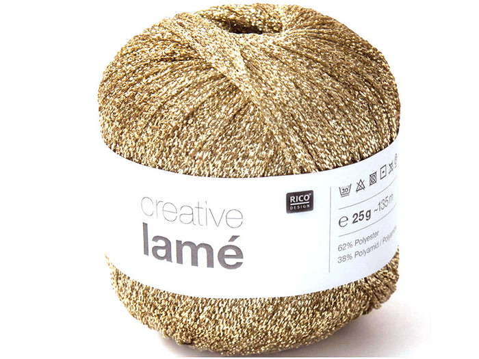 Achat Fil à tricoter Creative lamé doré de Rico Design