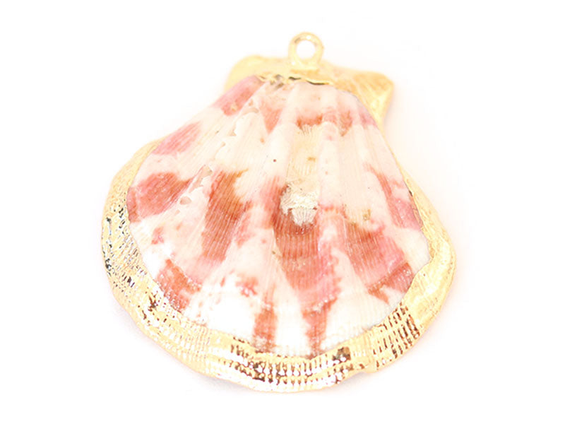 achat Pendentif coquillage coquille 45 mm- bordure dorée